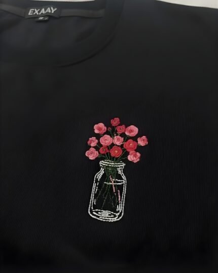 Embroidered black Sweatshirt