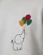 Embroidered Gray Sweatshirt