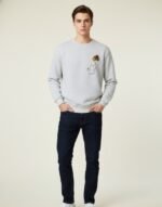 Embroidered Gray Sweatshirt - Image 2