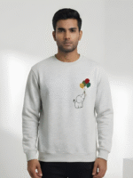 The 'Joyful Journey' Elephant Embroidery Sweatshirt