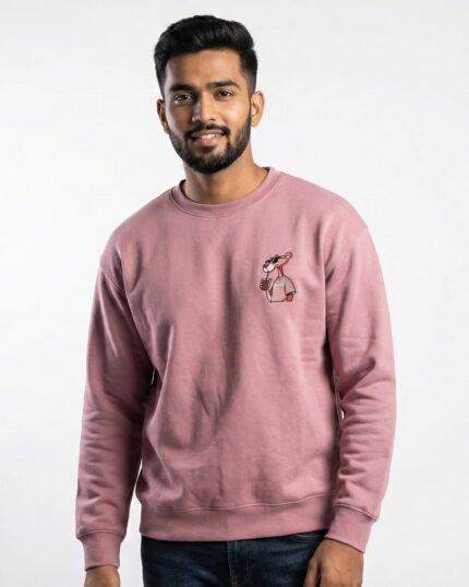 The 'Modern Maverick' Panther Embroidery Sweatshirt