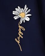 The 'Happy Bloom' Daisy Embroidery Sweatshirt - Image 4