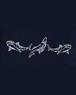 The 'Ocean’s Whimsy' Whale Embroidery Sweatshirt - Image 4