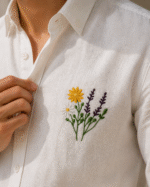 "Wildflower Shirt" WHITE EMBROIDERED SHIRT - Image 2